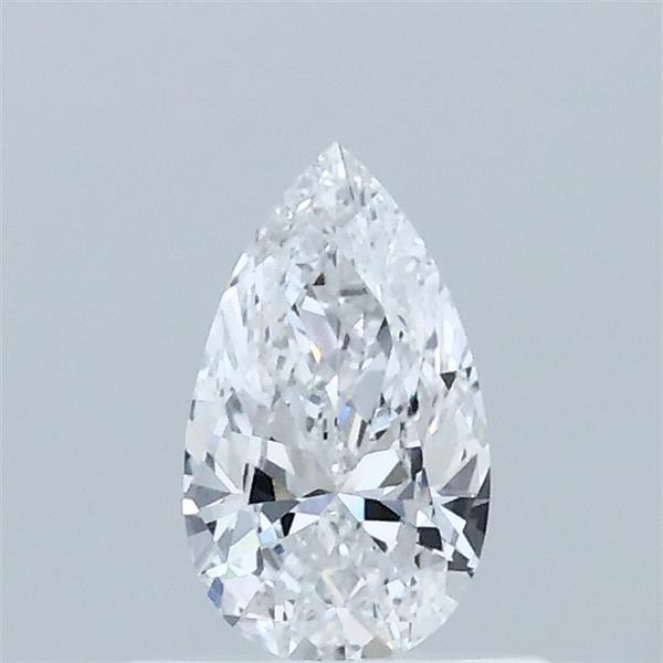 0.38 Carat Pear Lab Grown Diamond, Very Good Polish, D Color, VVS2 Clarity