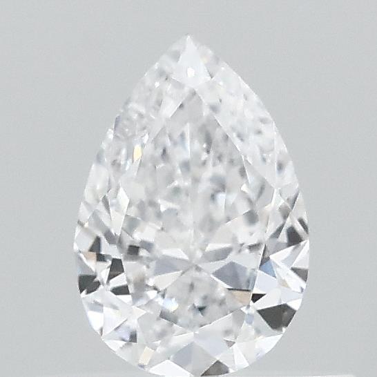 0.38 Carat Pear Lab Grown Diamond, Very Good Polish, D Color, VVS2 Clarity