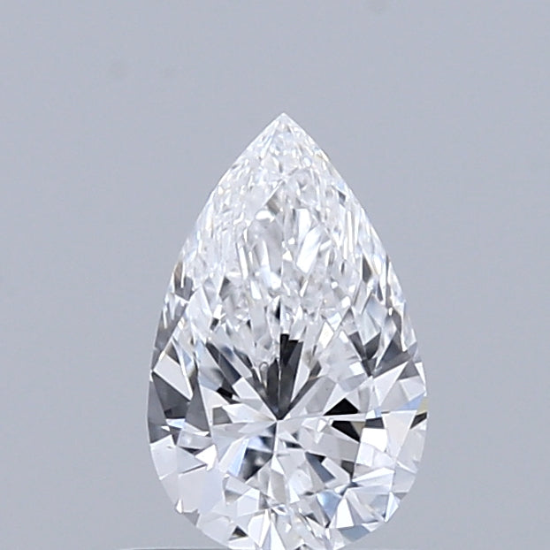 0.38 Carat Pear Lab Grown Diamond, Very Good Polish, D Color, VVS2 Clarity