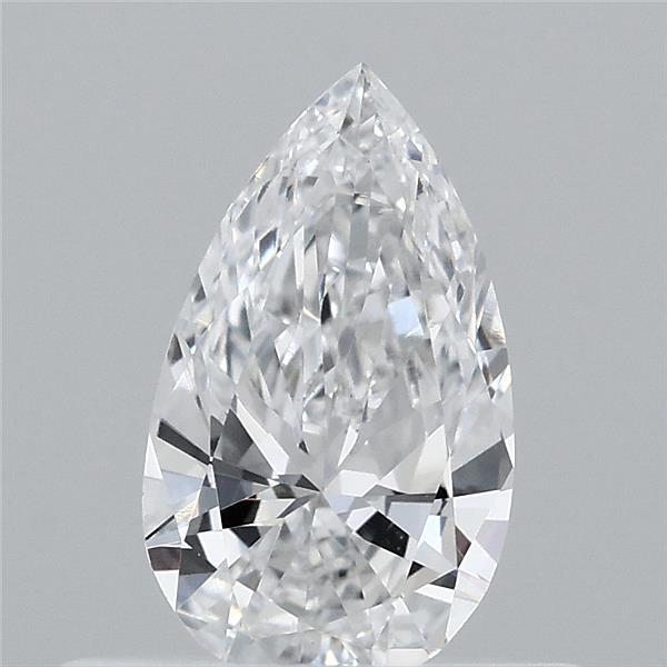 0.38 Carat Pear Lab Grown Diamond, Very Good Polish, E Color, VVS2 Clarity