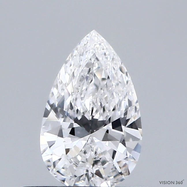 0.39 Carat Pear Lab Grown Diamond, Excellent Polish, D Color, VS1 Clarity