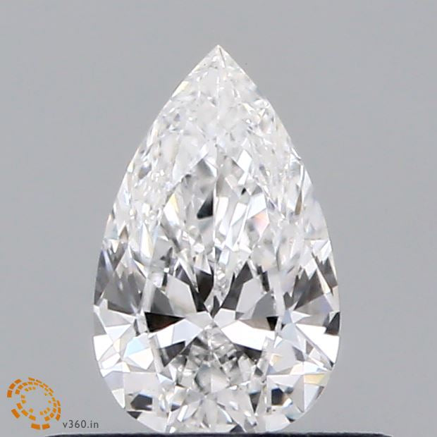 0.39 Carat Pear Lab Grown Diamond, Very Good Polish, D Color, VS1 Clarity