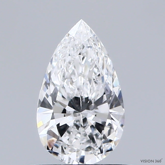 0.39 Carat Pear Lab Grown Diamond, Very Good Polish, D Color, VS1 Clarity