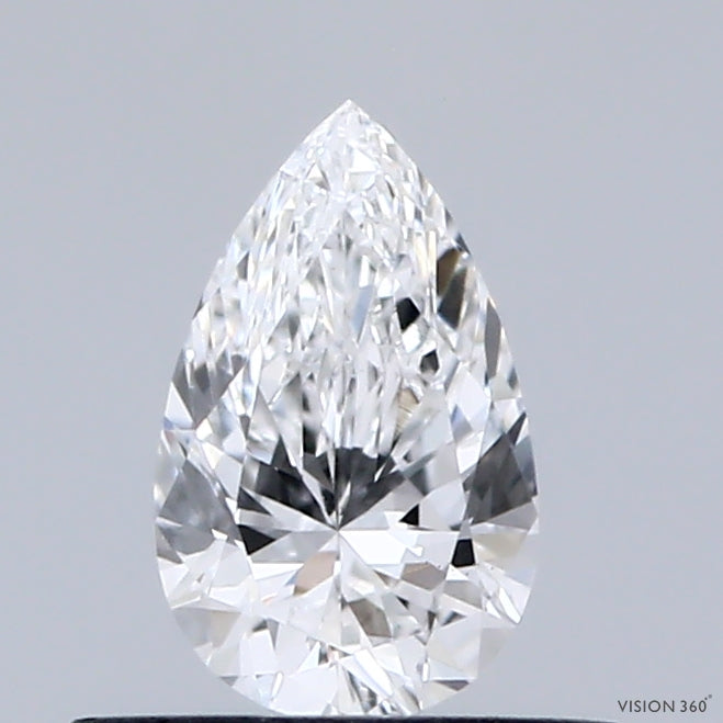 0.42 Carat Pear Lab Grown Diamond, Very Good Polish, D Color, VS1 Clarity