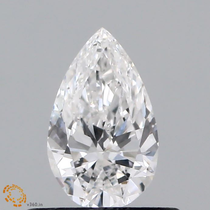 0.43 Carat Pear Lab Grown Diamond, Very Good Polish, E Color, VS1 Clarity