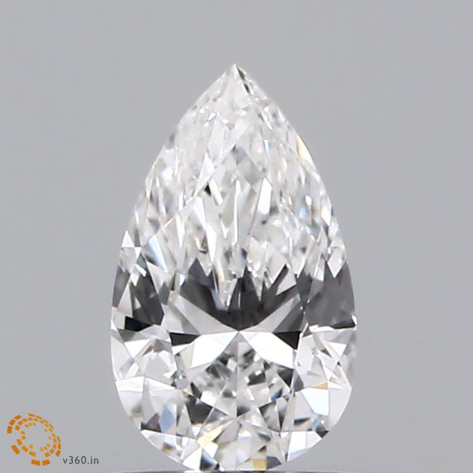 0.43 Carat Pear Lab Grown Diamond, Very Good Polish, E Color, VS1 Clarity