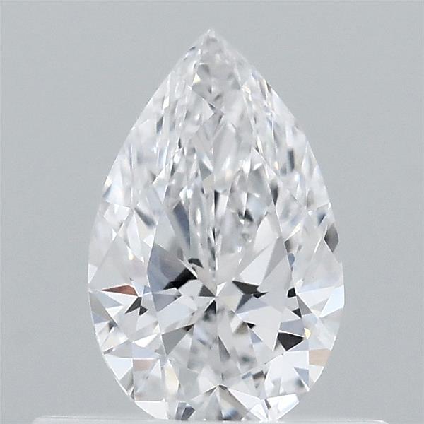 0.45 Carat Pear Lab Grown Diamond, Very Good Polish, D Color, VVS2 Clarity