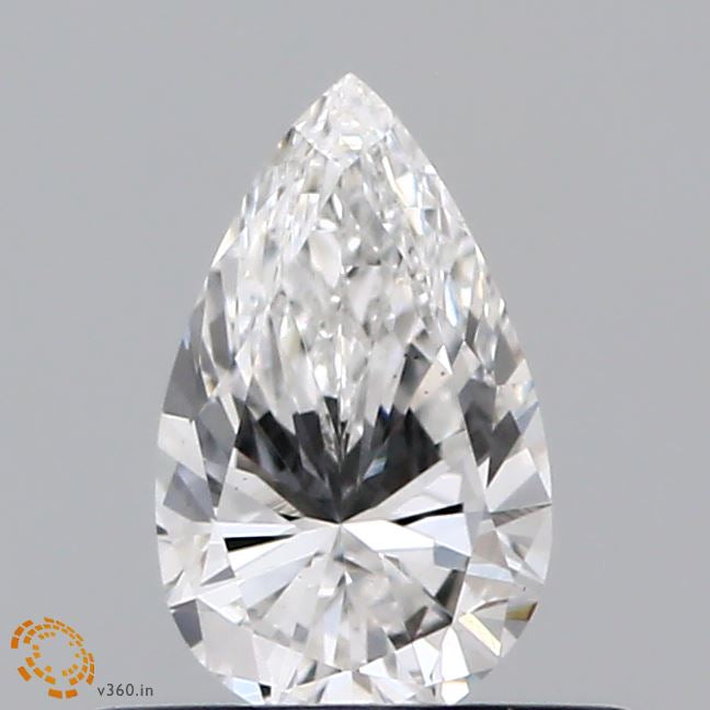 0.45 Carat Pear Lab Grown Diamond, Very Good Polish, F Color, VS1 Clarity