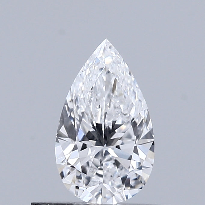 0.46 Carat Pear Lab Grown Diamond, Very Good Polish, D Color, VVS2 Clarity