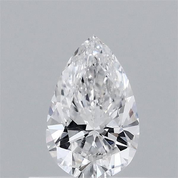 0.46 Carat Pear Lab Grown Diamond, Very Good Polish, D Color, VVS2 Clarity