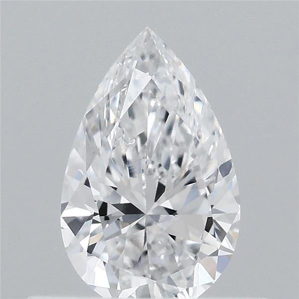 0.46 Carat Pear Lab Grown Diamond, Very Good Polish, D Color, VVS2 Clarity