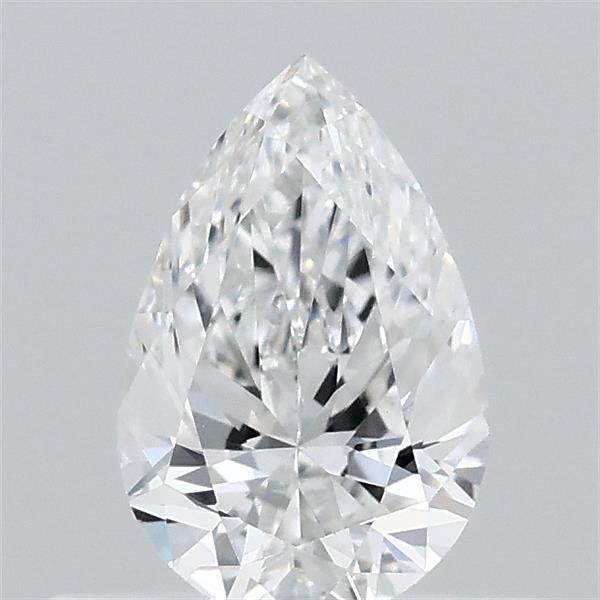 0.46 Carat Pear Lab Grown Diamond, Very Good Polish, E Color, VVS2 Clarity