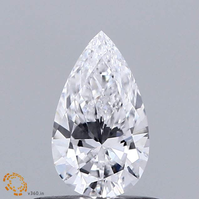 0.48 Carat Pear Lab Grown Diamond, Very Good Polish, D Color, VS1 Clarity