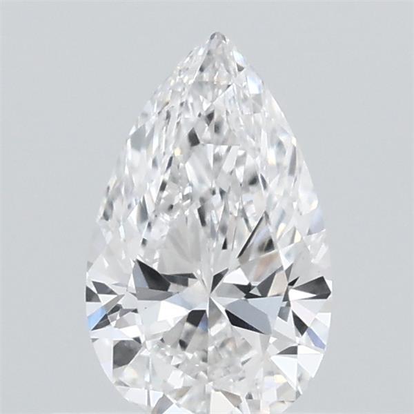 0.48 Carat Pear Lab Grown Diamond, Very Good Polish, E Color, VVS2 Clarity