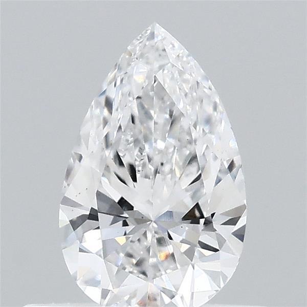 0.49 Carat Pear Lab Grown Diamond, Very Good Polish, D Color, VS1 Clarity