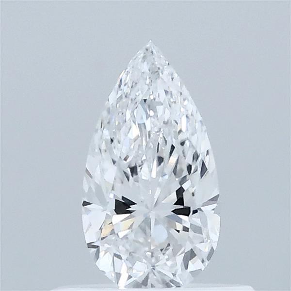 0.50 Carat Pear Lab Grown Diamond, Very Good Polish, D Color, VVS2 Clarity