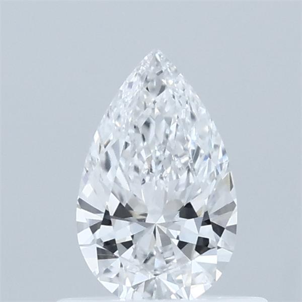 0.51 Carat Pear Lab Grown Diamond, Very Good Polish, D Color, VVS2 Clarity