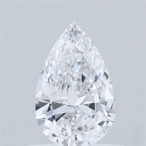 0.51 Carat Pear Lab Grown Diamond, Very Good Polish, D Color, VVS2 Clarity