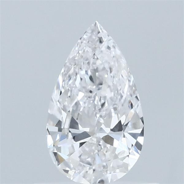 0.51 Carat Pear Lab Grown Diamond, Very Good Polish, E Color, VVS2 Clarity