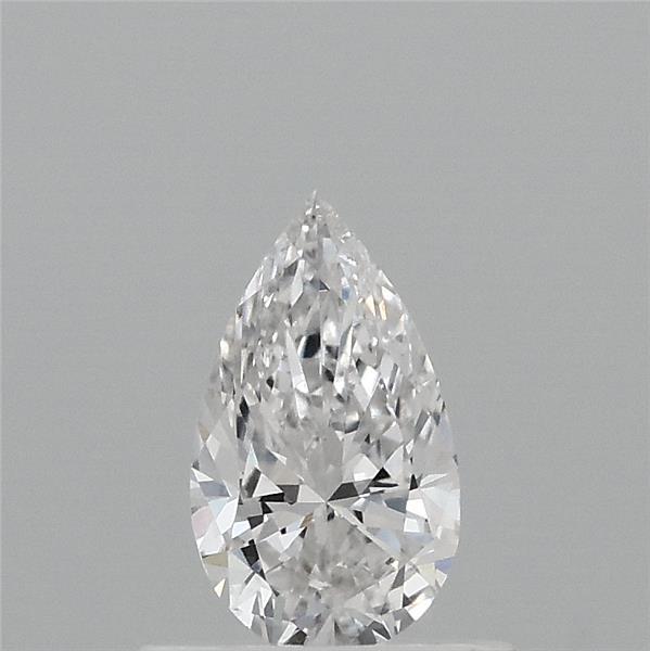 0.51 Carat Pear Lab Grown Diamond, Very Good Polish, E Color, VVS2 Clarity