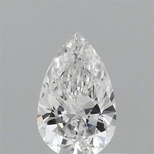 0.51 Carat Pear Lab Grown Diamond, Very Good Polish, E Color, VVS2 Clarity
