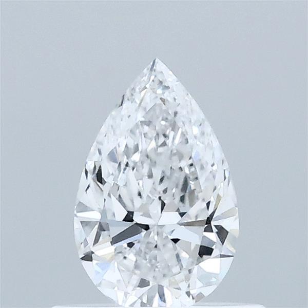 0.52 Carat Pear Lab Grown Diamond, Very Good Polish, D Color, VVS2 Clarity