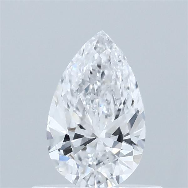 0.52 Carat Pear Lab Grown Diamond, Very Good Polish, D Color, VVS2 Clarity
