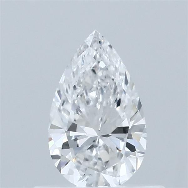 0.52 Carat Pear Lab Grown Diamond, Very Good Polish, D Color, VVS2 Clarity