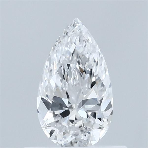 0.52 Carat Pear Lab Grown Diamond, Very Good Polish, D Color, VVS2 Clarity