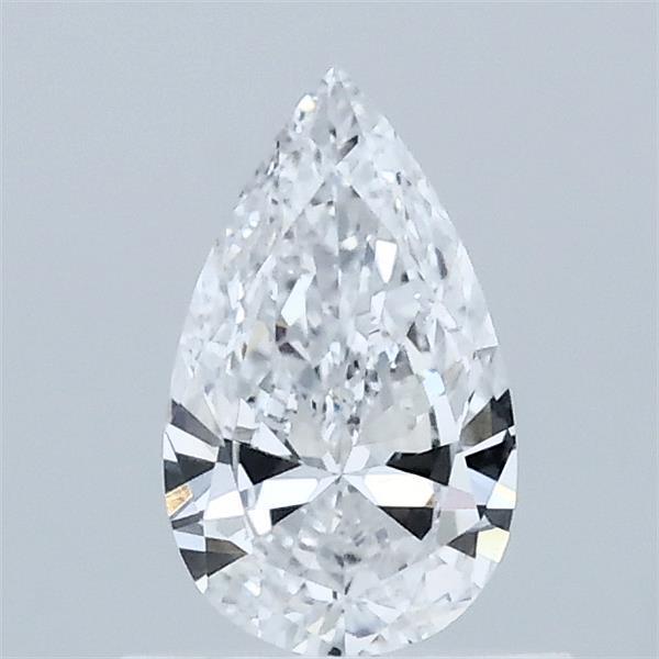 0.52 Carat Pear Lab Grown Diamond, Very Good Polish, D Color, VVS2 Clarity
