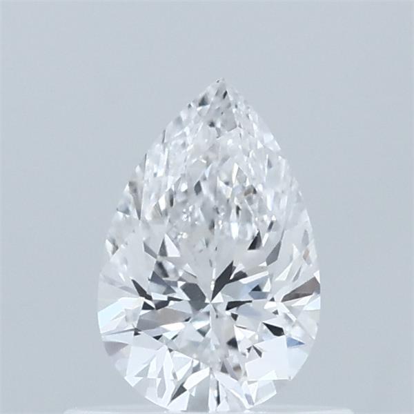 0.52 Carat Pear Lab Grown Diamond, Very Good Polish, D Color, VVS2 Clarity