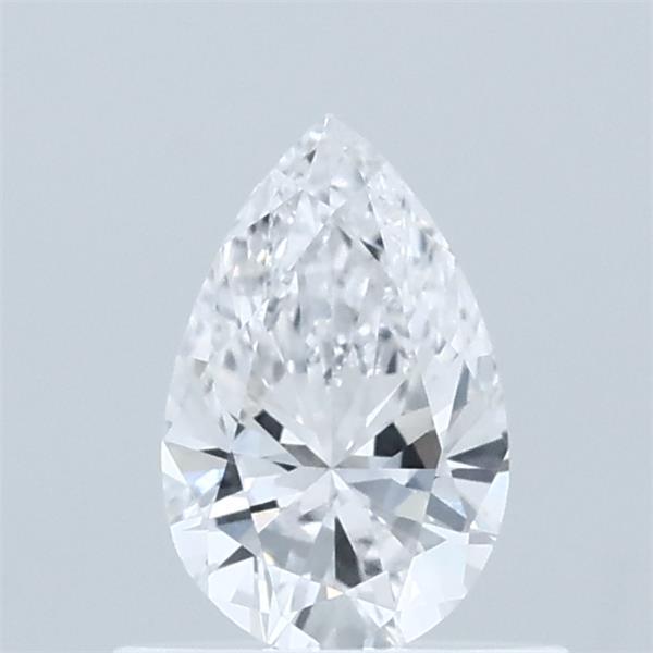 0.52 Carat Pear Lab Grown Diamond, Very Good Polish, D Color, VVS2 Clarity