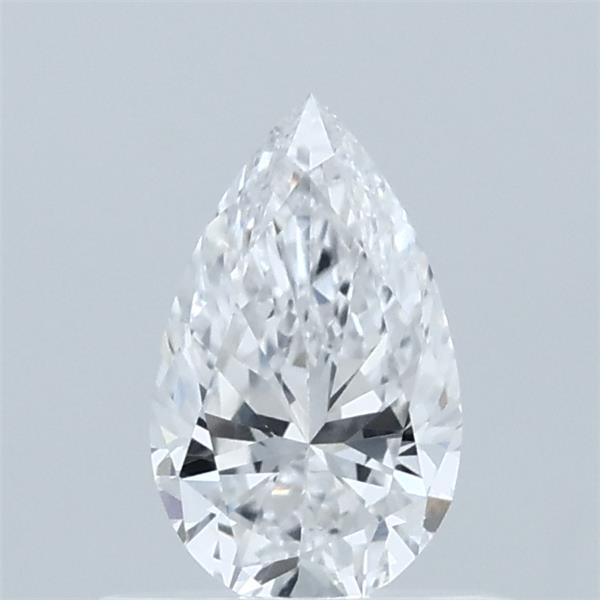 0.55 Carat Pear Lab Grown Diamond, Excellent Polish, D Color, VVS2 Clarity