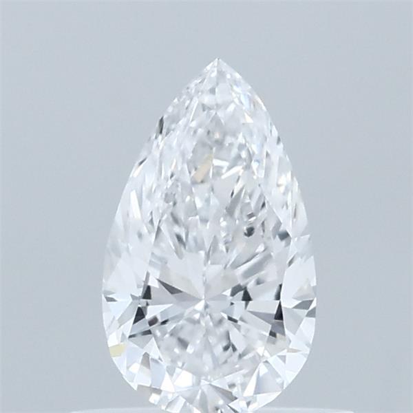 0.56 Carat Pear Lab Grown Diamond, Very Good Polish, D Color, VVS2 Clarity
