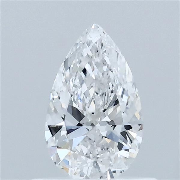 0.56 Carat Pear Lab Grown Diamond, Very Good Polish, D Color, VVS2 Clarity