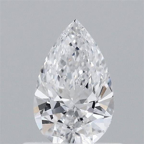 0.57 Carat Pear Lab Grown Diamond, Very Good Polish, D Color, VVS1 Clarity