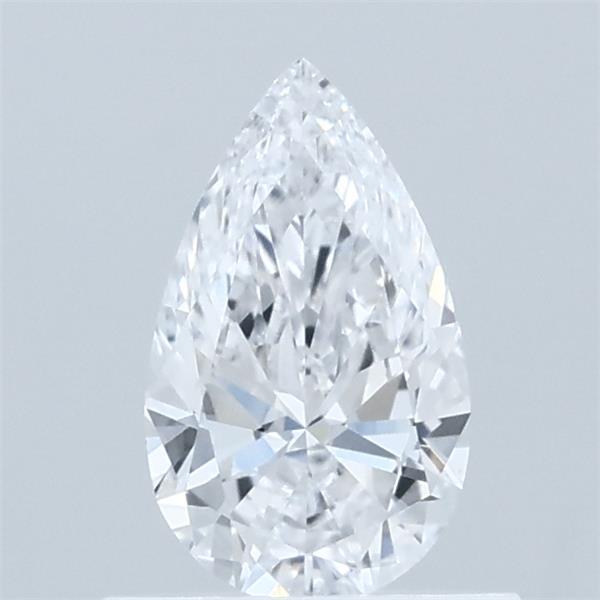 0.59 Carat Pear Lab Grown Diamond, Very Good Polish, D Color, VVS2 Clarity