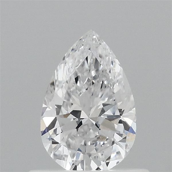 0.59 Carat Pear Lab Grown Diamond, Very Good Polish, D Color, VVS2 Clarity