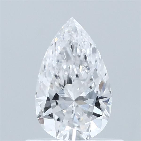 0.59 Carat Pear Lab Grown Diamond, Very Good Polish, D Color, VVS2 Clarity