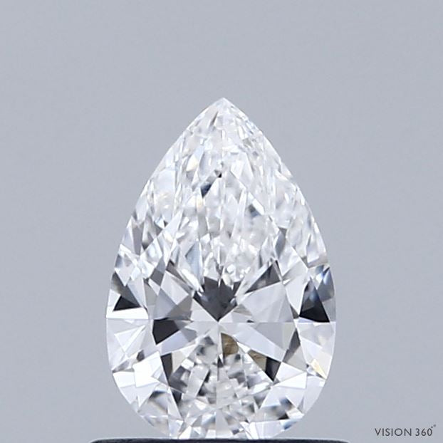 0.62 Carat Pear Lab Grown Diamond, Very Good Polish, E Color, VVS2 Clarity