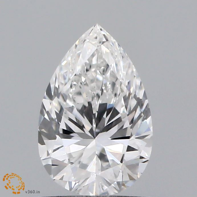0.62 Carat Pear Lab Grown Diamond, Very Good Polish, F Color, VS1 Clarity
