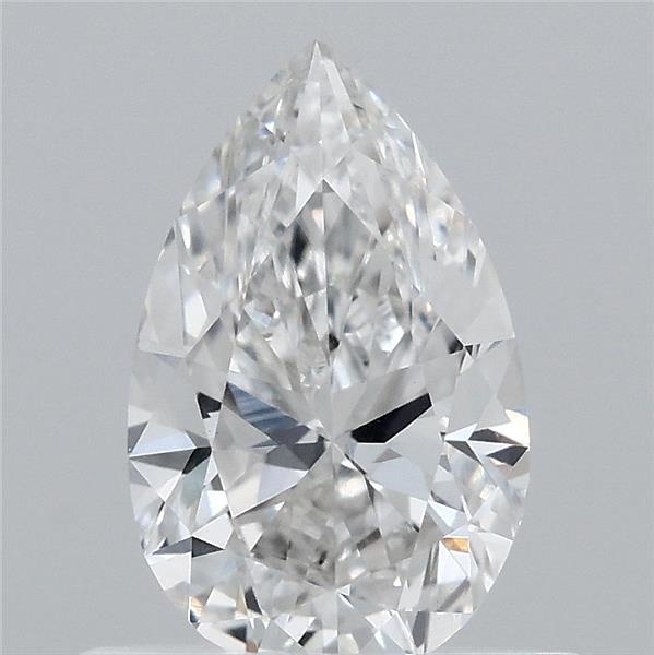 0.64 Carat Pear Lab Grown Diamond, Very Good Polish, F Color, VVS2 Clarity