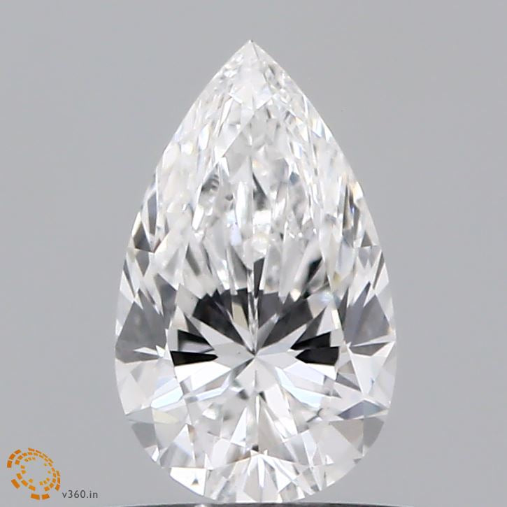 0.65 Carat Pear Lab Grown Diamond, Very Good Polish, E Color, VS1 Clarity