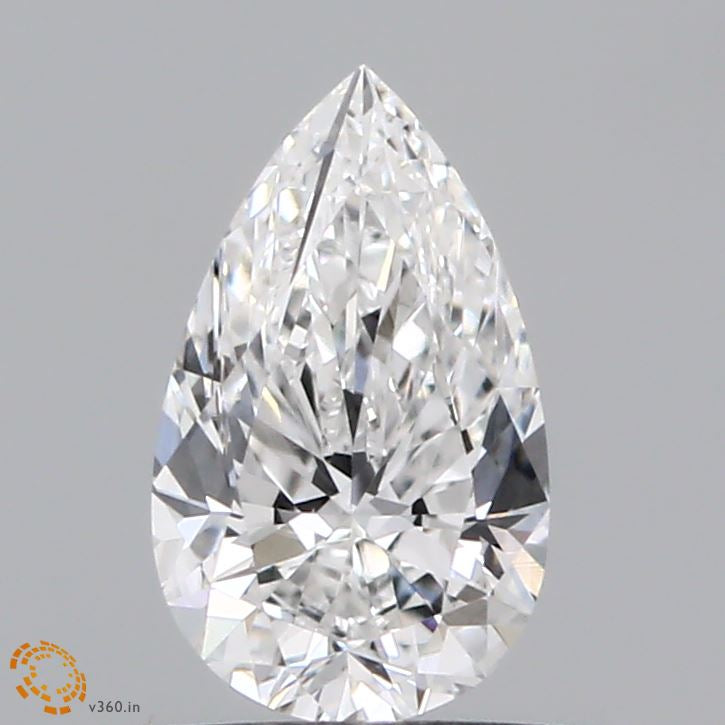 0.65 Carat Pear Lab Grown Diamond, Very Good Polish, E Color, VS1 Clarity