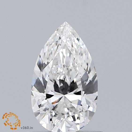 0.67 Carat Pear Lab Grown Diamond, Excellent Polish, F Color, VS1 Clarity