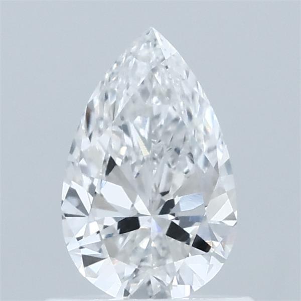 0.68 Carat Pear Lab Grown Diamond, Very Good Polish, E Color, VVS2 Clarity