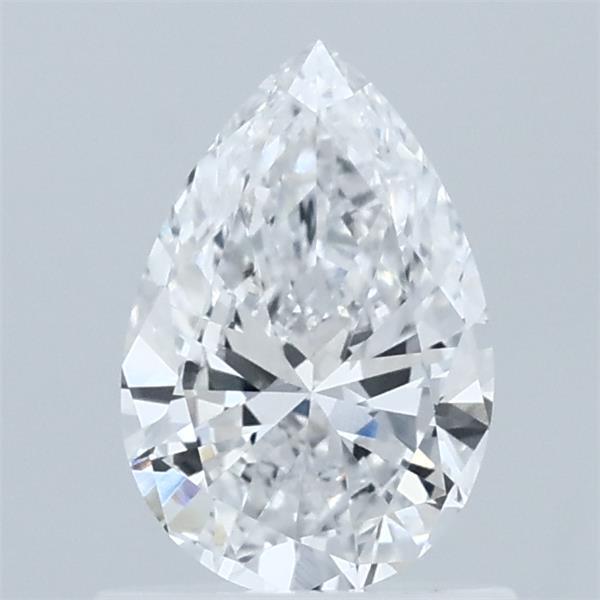 0.72 Carat Pear Lab Grown Diamond, Very Good Polish, D Color, VVS2 Clarity