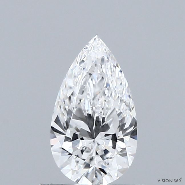 0.72 Carat Pear Lab Grown Diamond, Very Good Polish, D Color, VVS2 Clarity