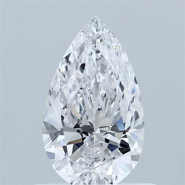 0.72 Carat Pear Lab Grown Diamond, Very Good Polish, D Color, VVS2 Clarity