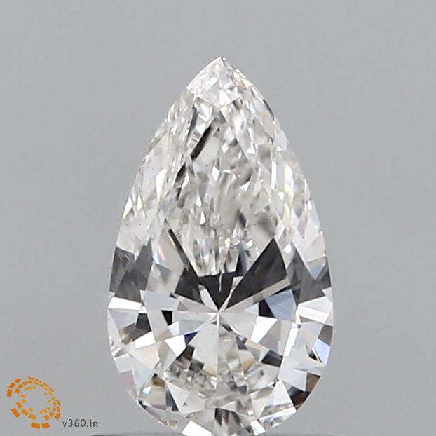 0.77 Carat Pear Lab Grown Diamond, Excellent Polish, F Color, VVS2 Clarity